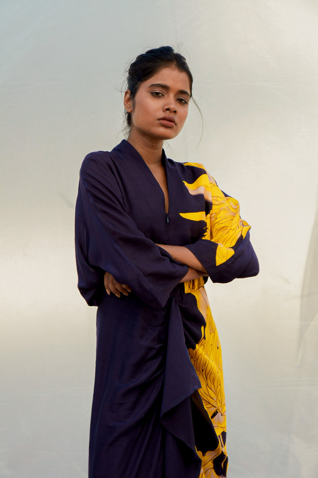 Navy Protea Dress-BENNCH