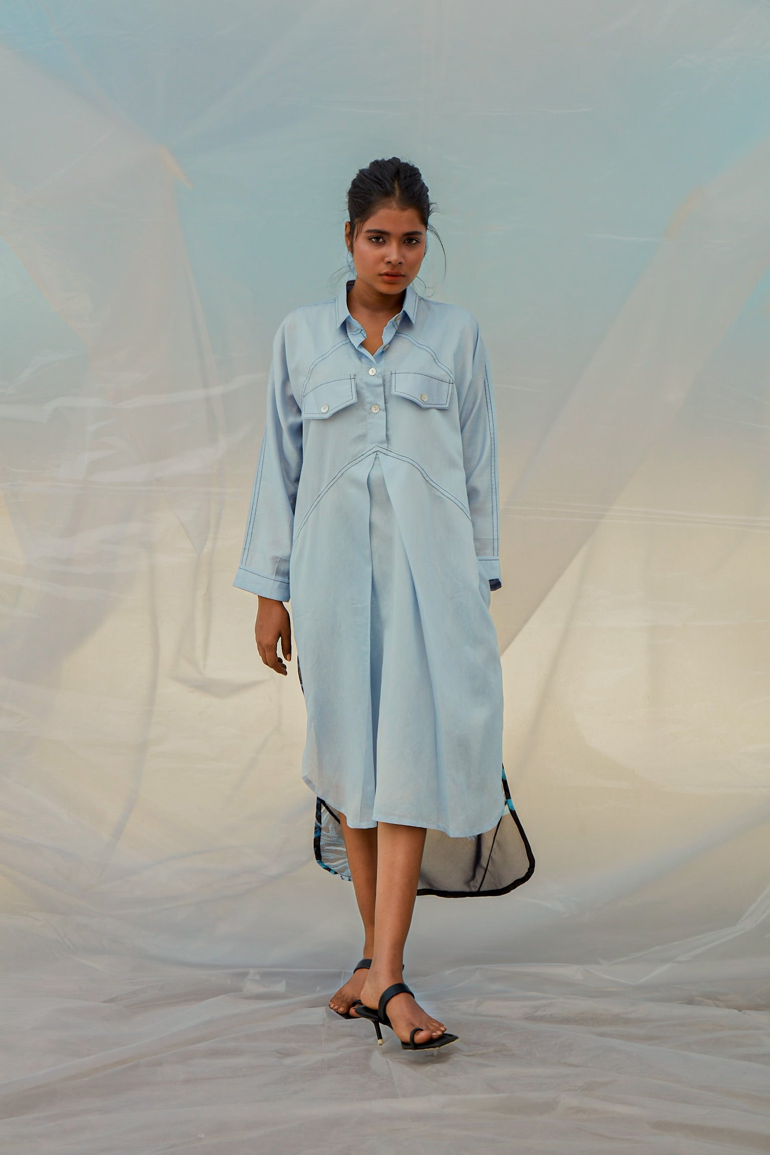 Sky Windowleaf Dress-BENNCH