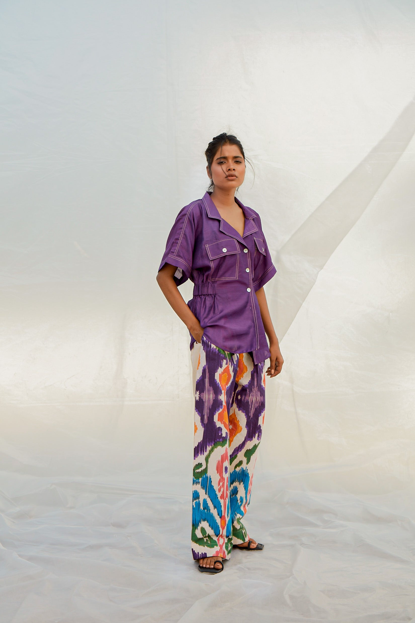 Multicolour Sketch Pants-BENNCH