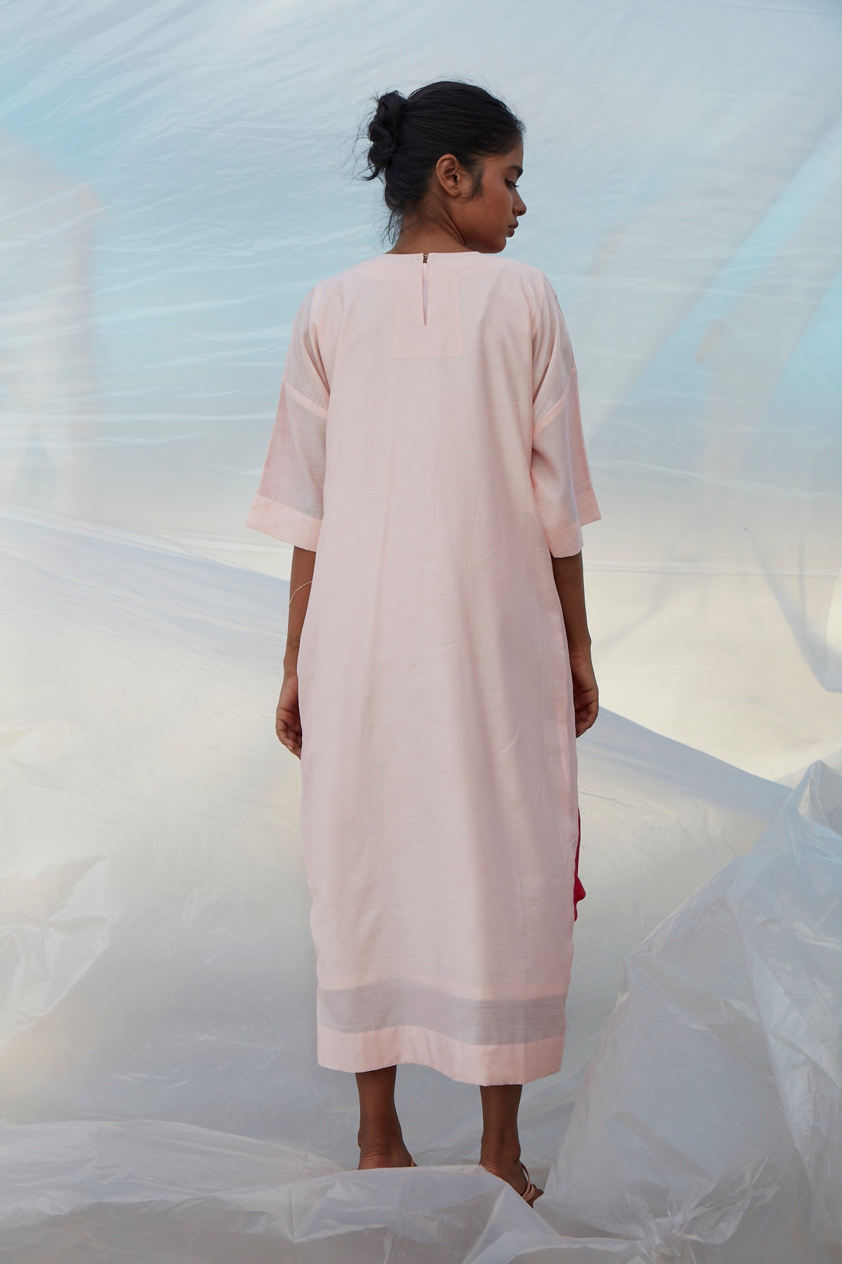 Piped Pink Top-BENNCH