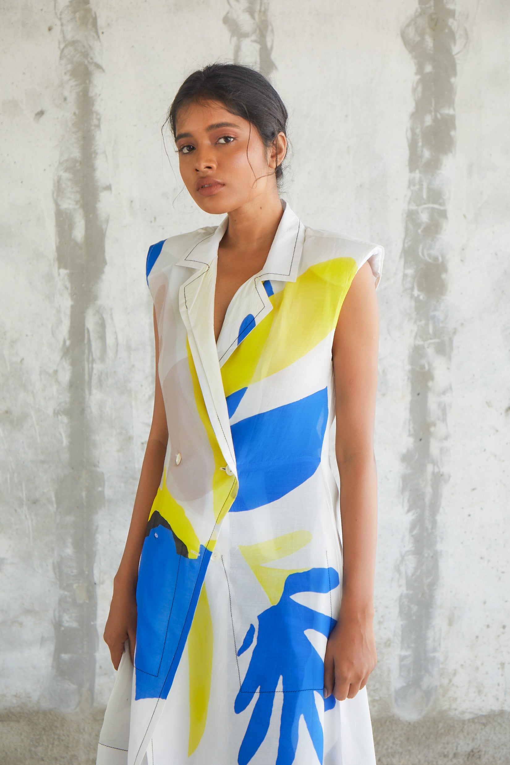 Glass Sleeveless Trench-BENNCH