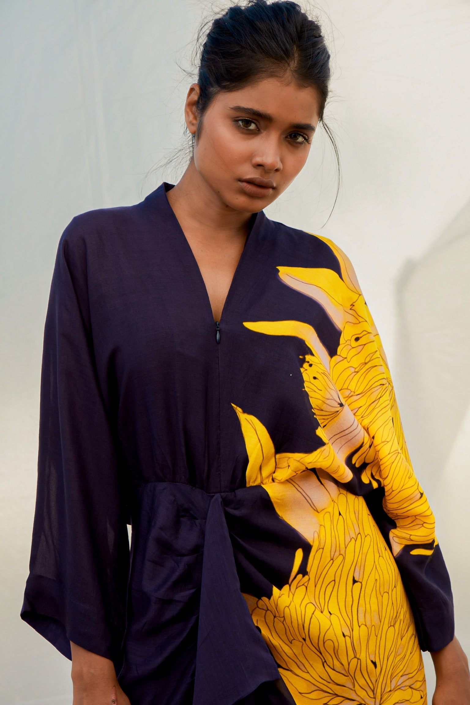 Navy Protea Dress-BENNCH