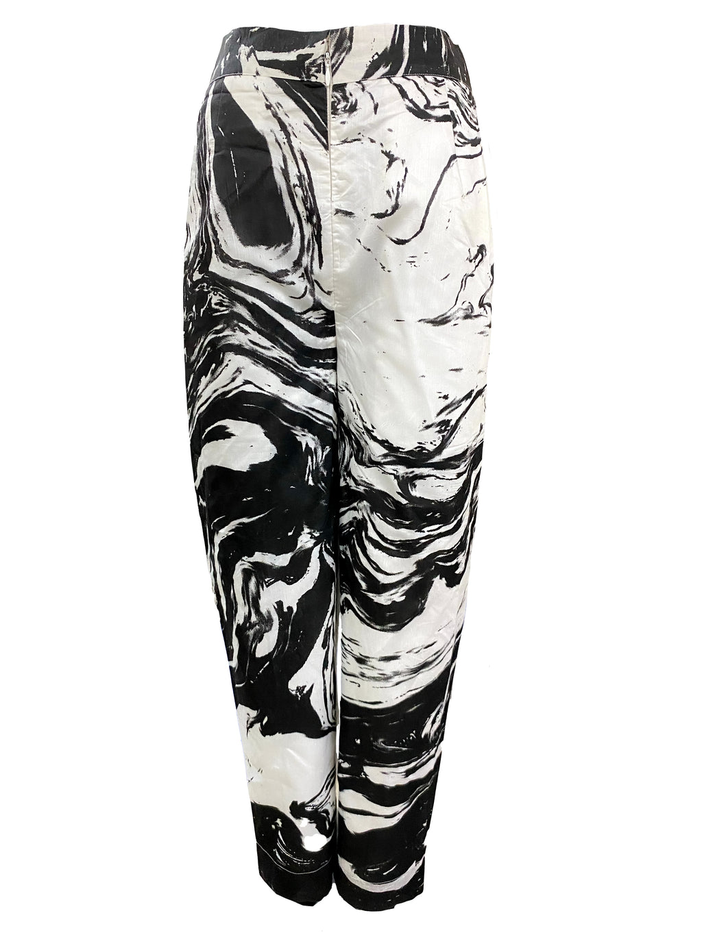 Monochromatic Marble Pants-BENNCH
