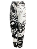 Monochromatic Marble Pants-BENNCH