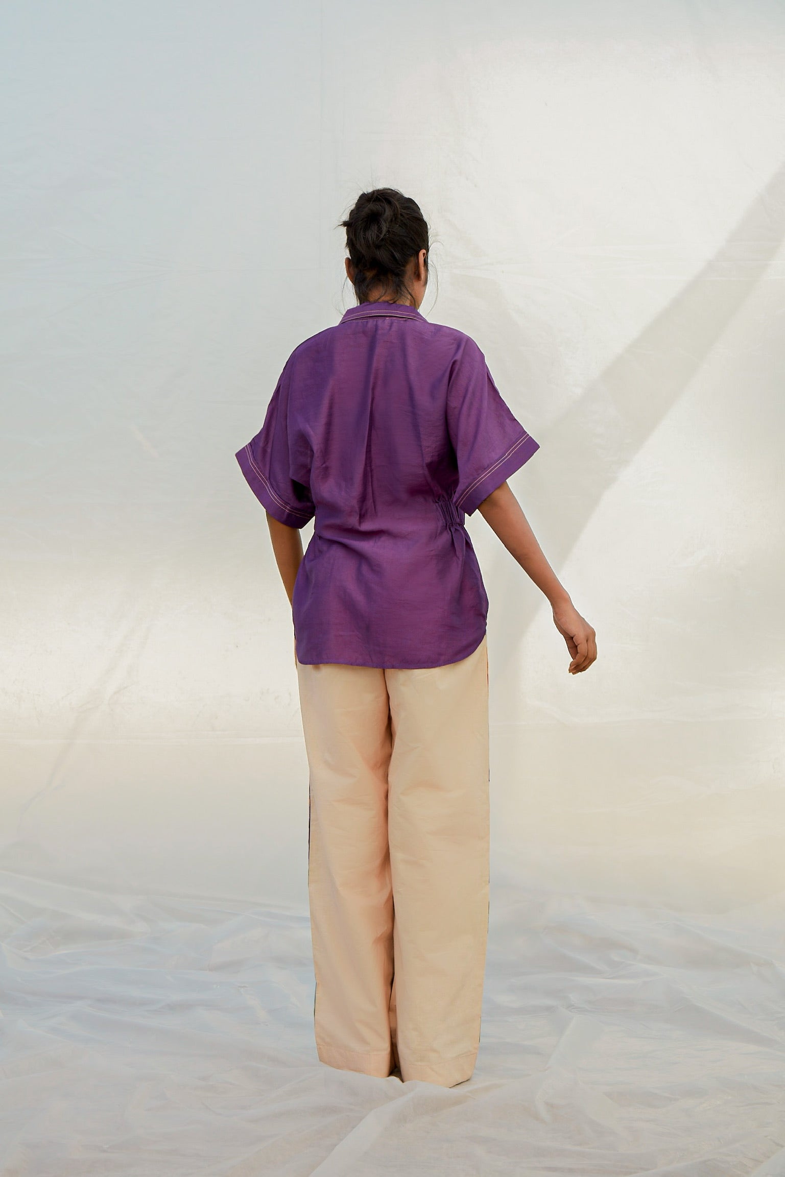 Waist Cinch Purple Shirt-BENNCH