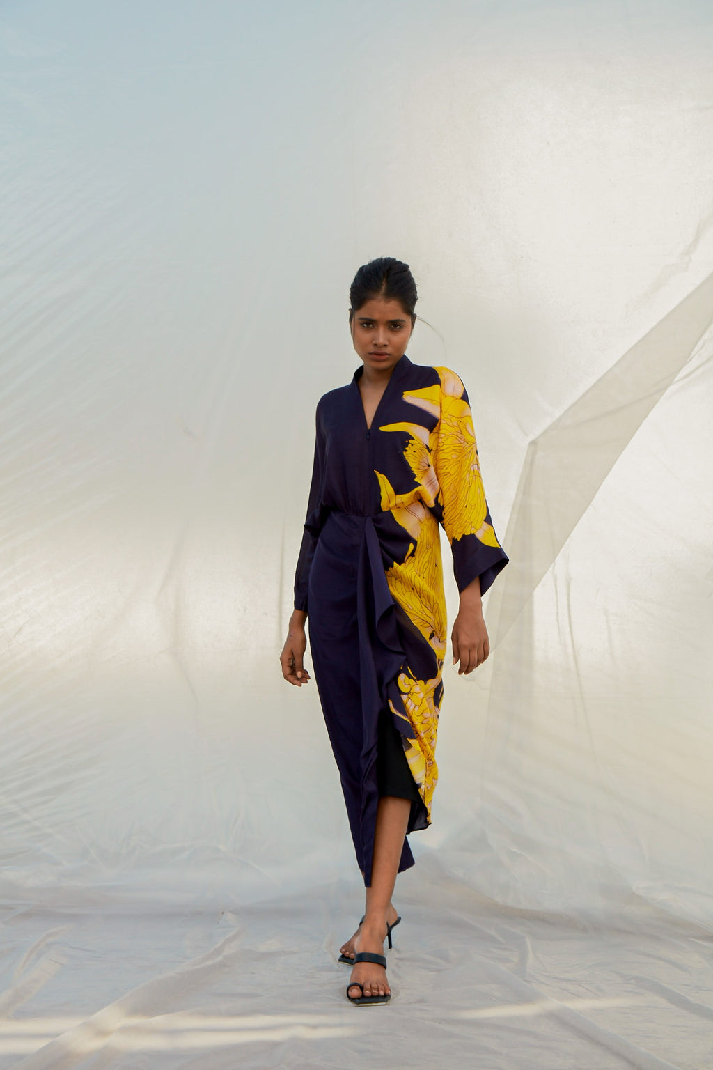 Navy Protea Dress-BENNCH