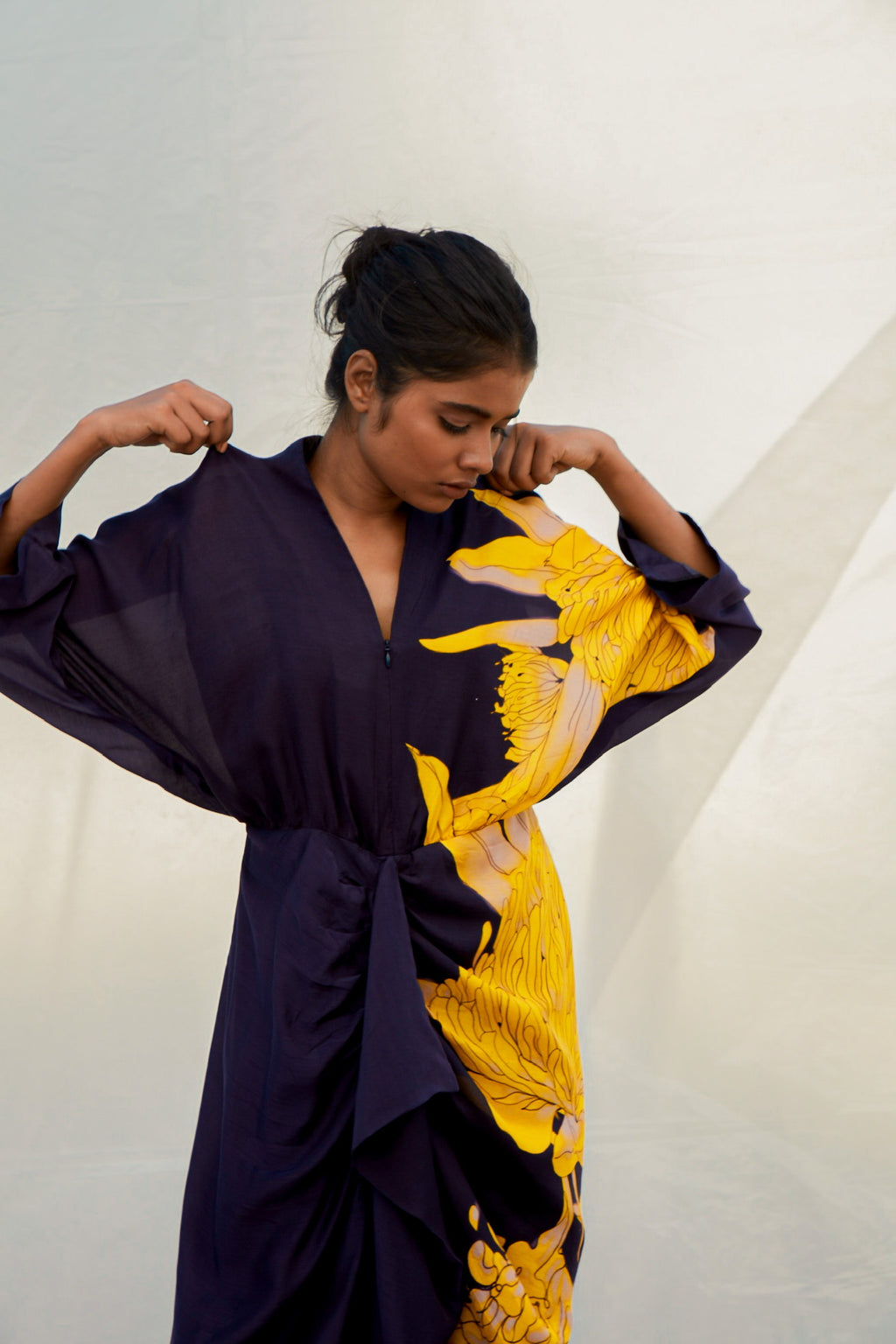 Navy Protea Dress-BENNCH