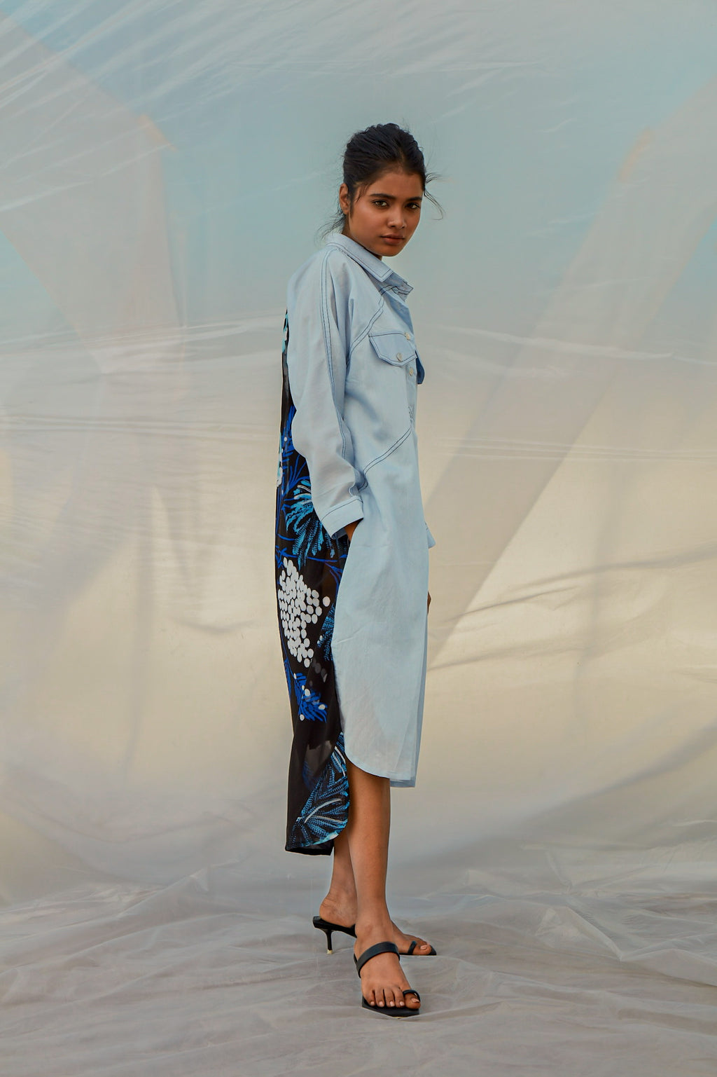 Sky Windowleaf Dress-BENNCH