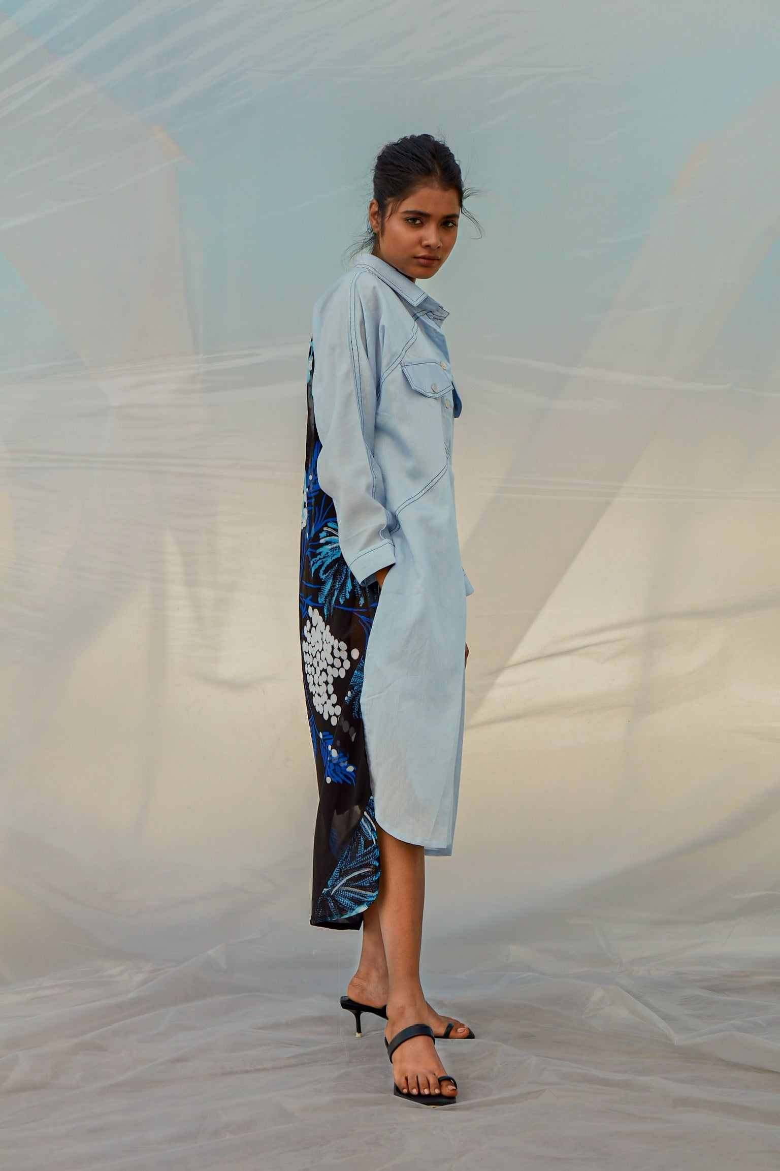 Sky Windowleaf Dress-BENNCH
