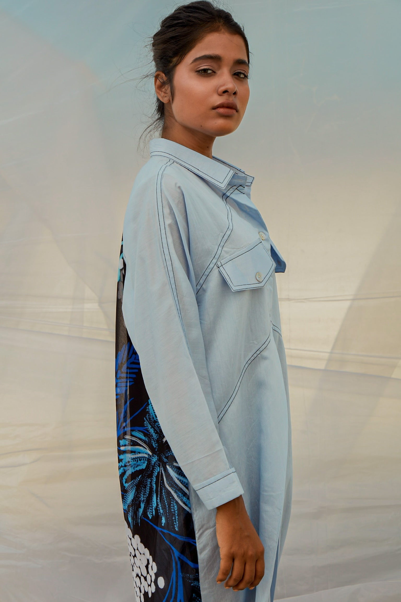 Sky Windowleaf Dress-BENNCH