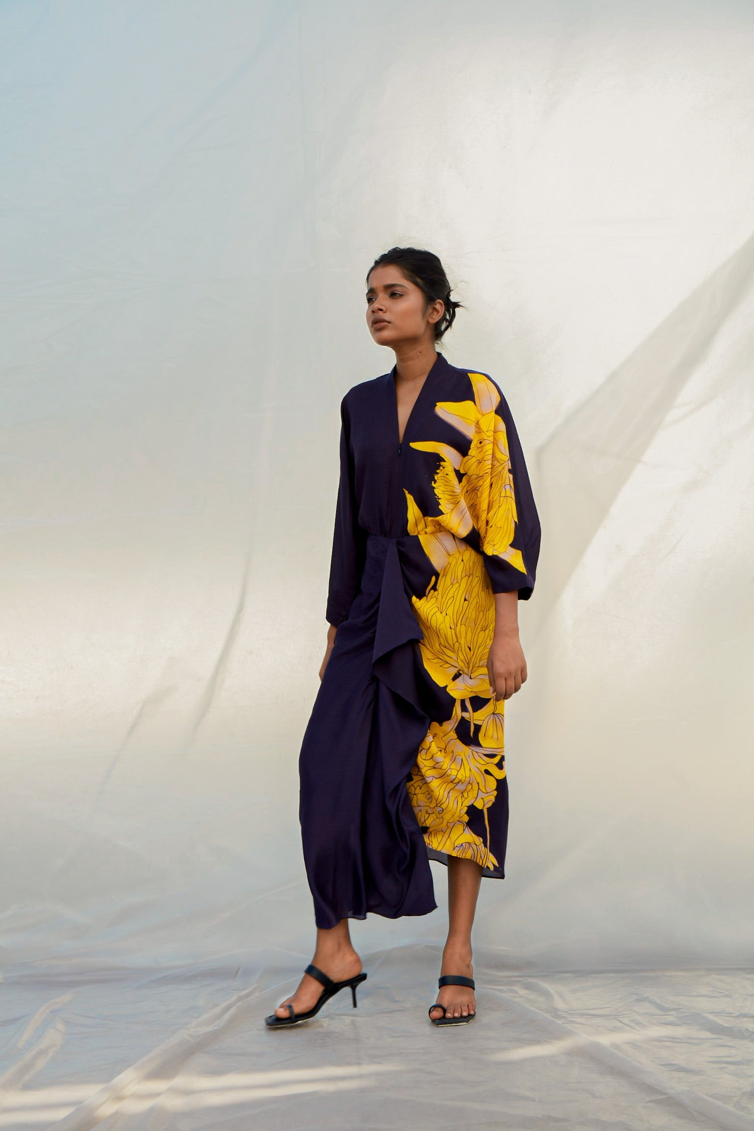 Navy Protea Dress-BENNCH