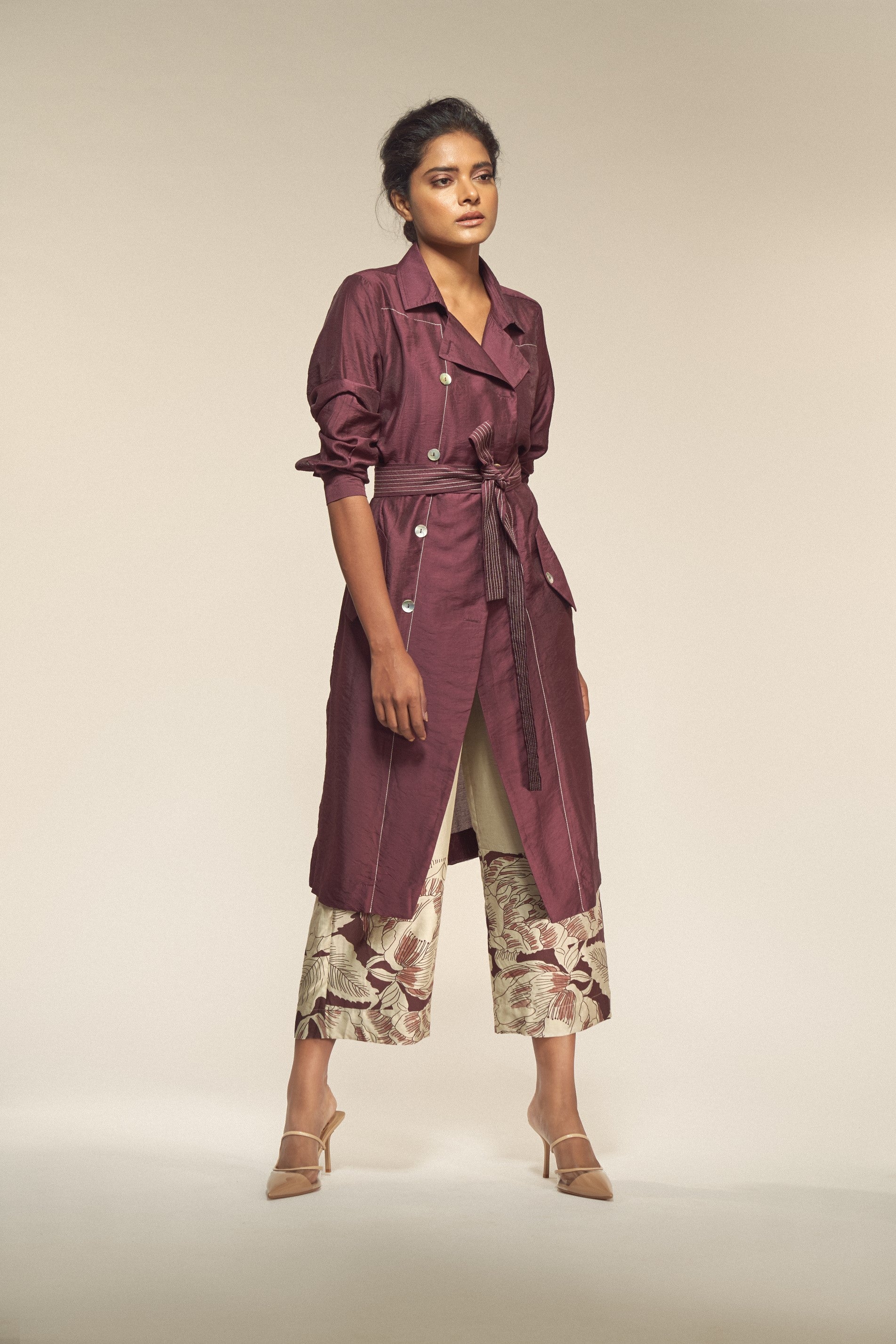 Solid Silk Jacket-BENNCH