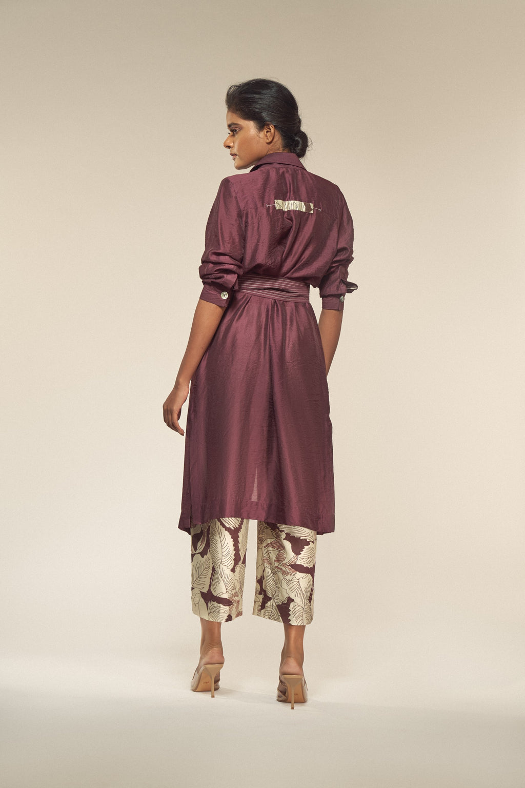 Solid Silk Jacket-BENNCH