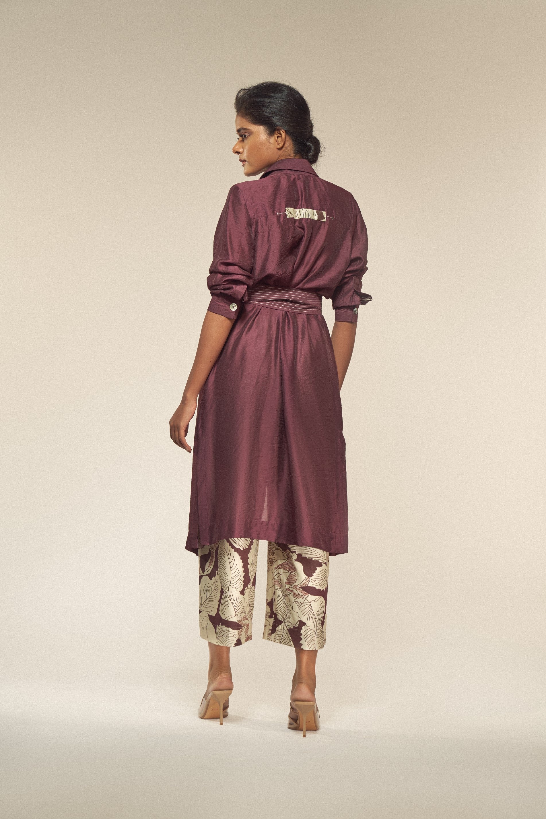 Solid Silk Jacket-BENNCH