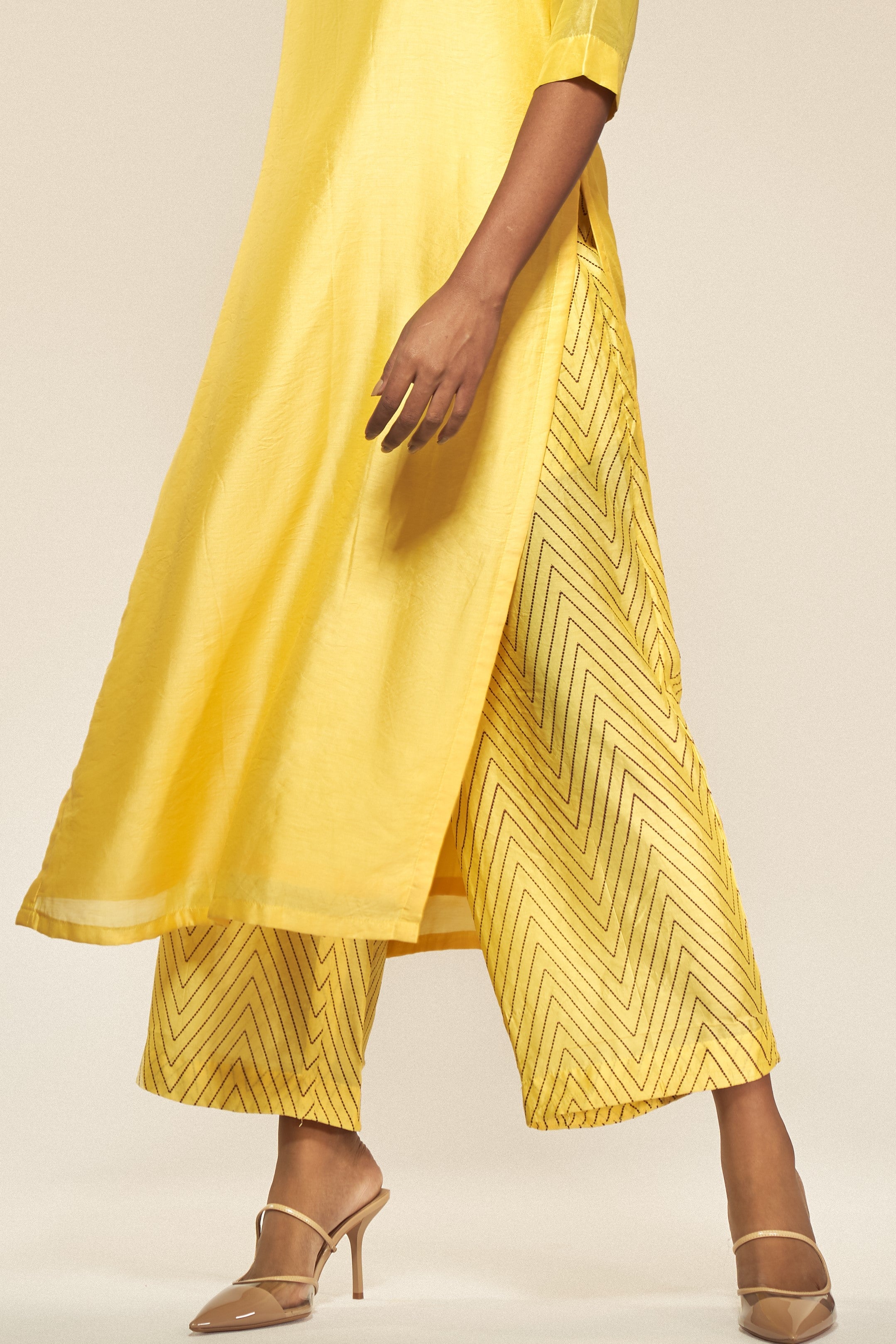 Yellow Chevron Pants-BENNCH