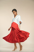 Load image into Gallery viewer, Red Silk Skirt - B E N N C H