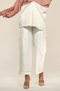Solid White Silk Pants - B E N N C H