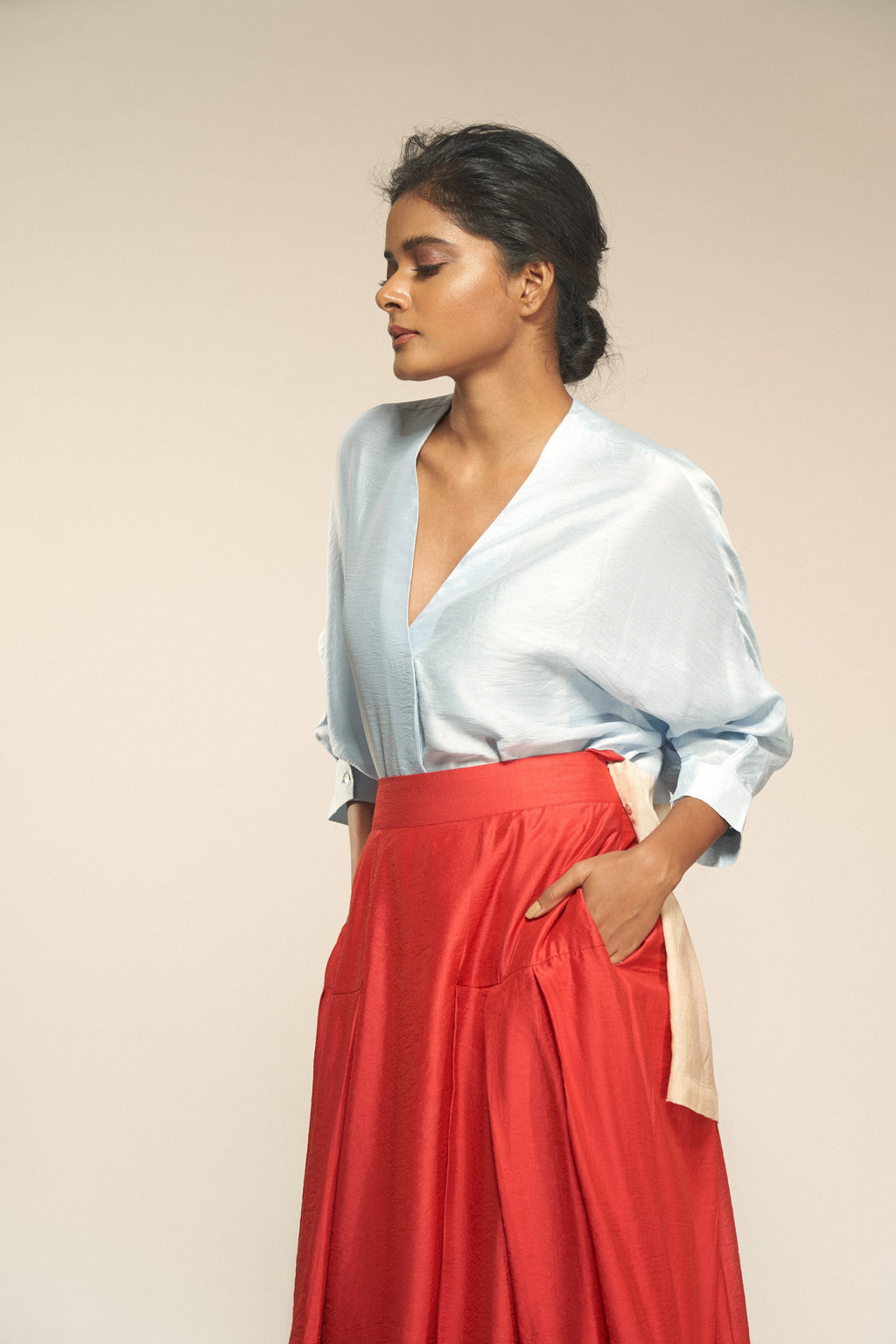 Color Block Red Set-BENNCH
