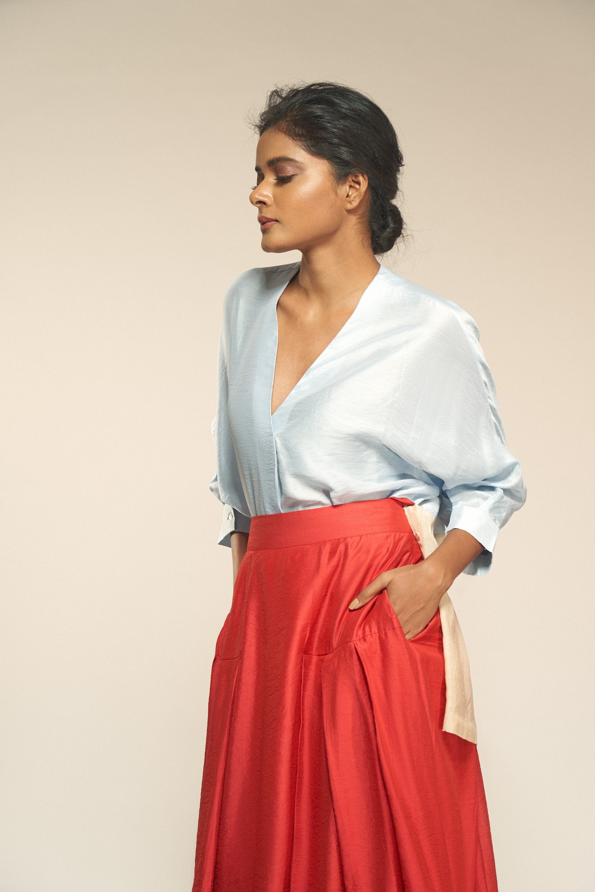 Color Block Red Set-BENNCH