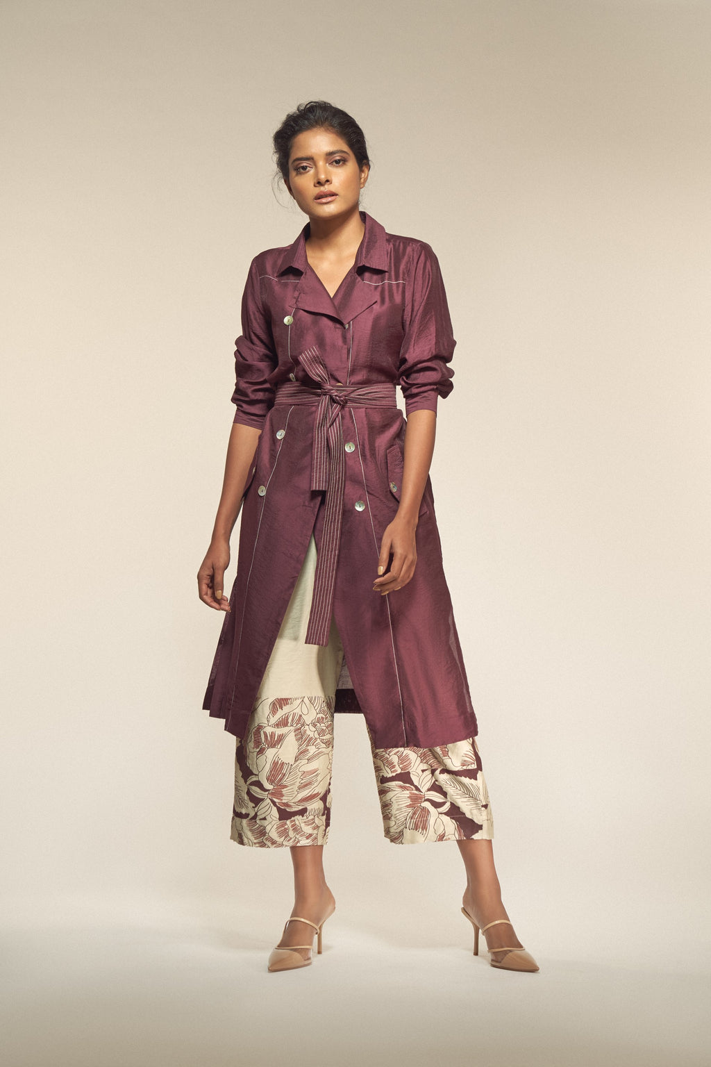 Solid Silk Jacket-BENNCH
