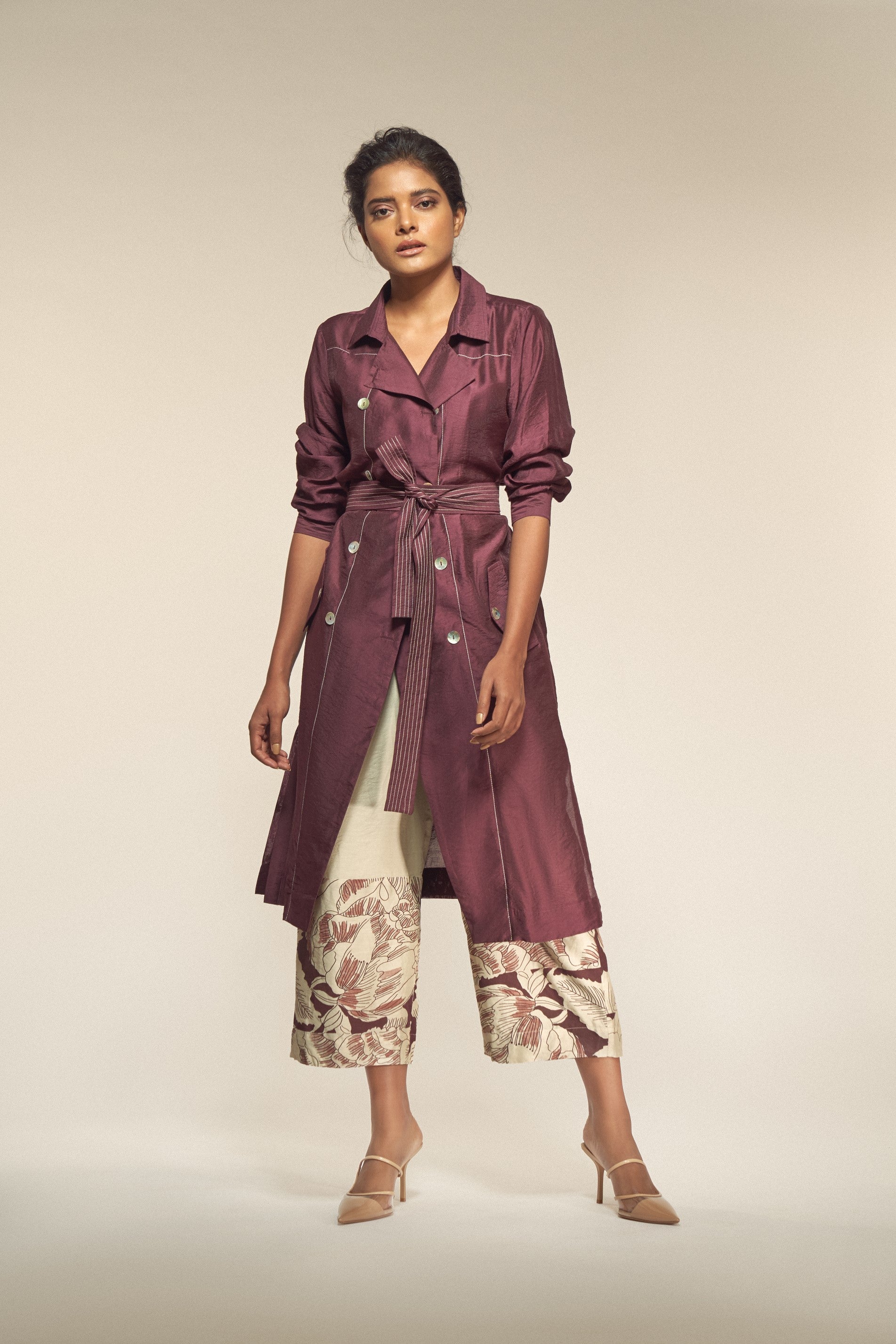 Solid Silk Jacket-BENNCH